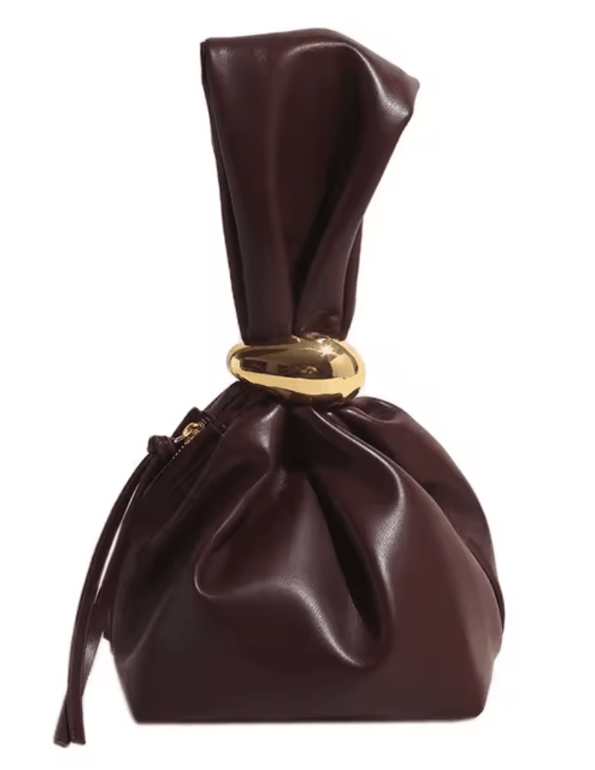 Austin Blaze - Austin Blaze Mia Bucket Wristlet in Merlot – Vegan Leather Statement Bag - Buy Online