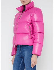 L'Agence Larsen Vegan Leather Puffer Jacket