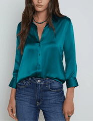 L'Agence Dani Three Quarter Sleeve Blouse