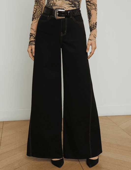 L'Agence Beau T-Seam Wide Leg Jean