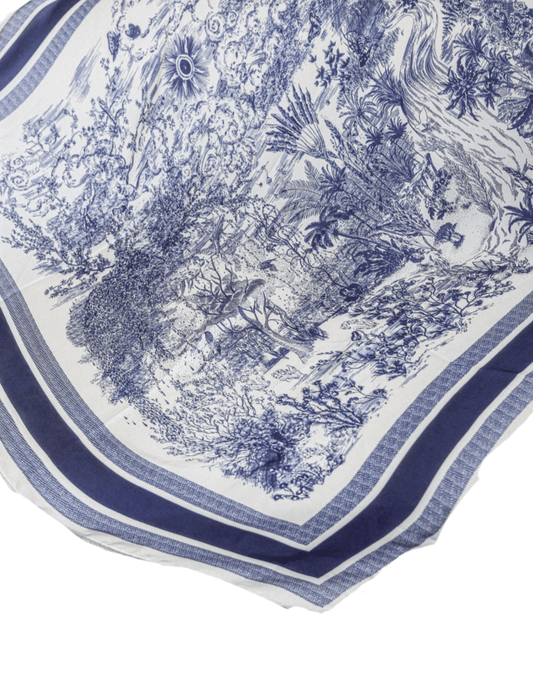 Fleur de Camélia  Camellia Toile Print Scarf