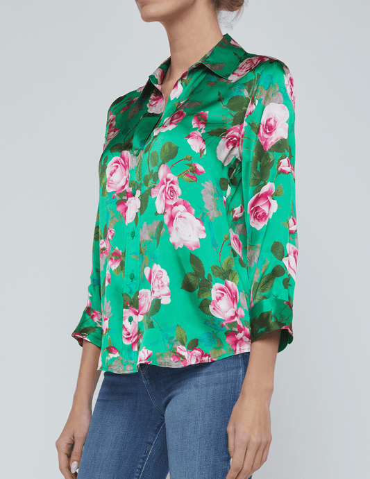 PRE-ORDER-L'Agence Dani Three Quarter Sleeve Blouse