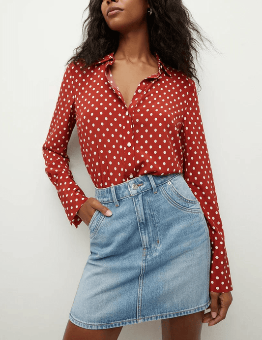 Veronica Beard Monique Long Sleeve Blouse