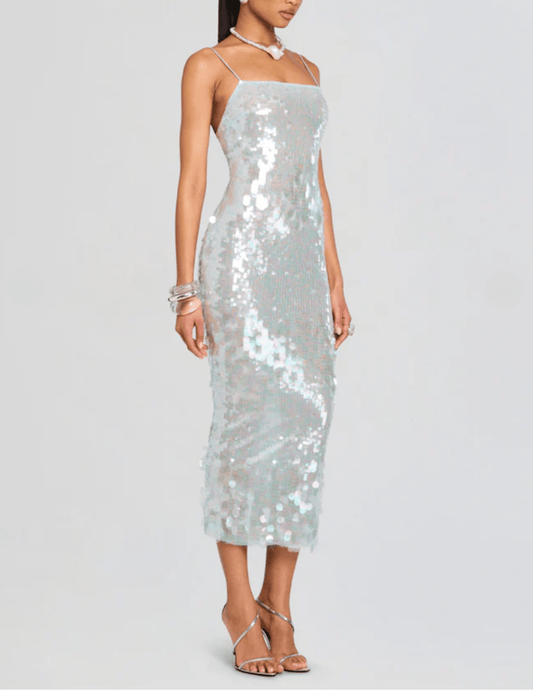 Retrofête Alana Sequin Midi Dress