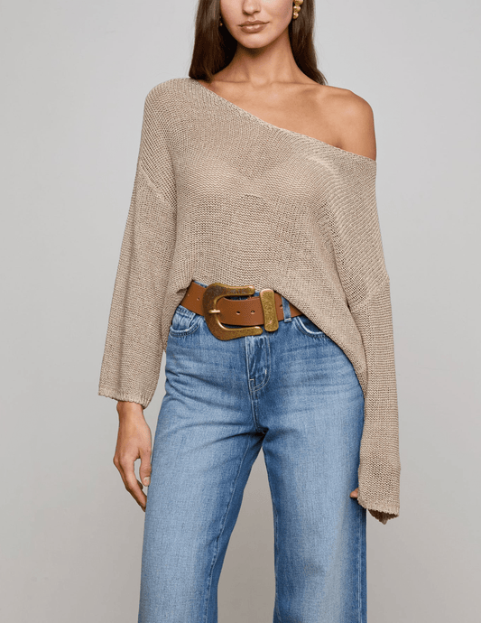 L'Agence Ethan Knit Pullover Sweater