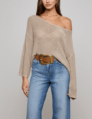 L'Agence Ethan Knit Pullover Sweater