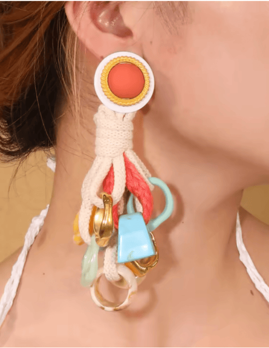 St. Barths La Robe Statement Rope Tassel Earring