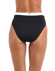 PRE-ORDER-L'Agence Vanessa Color-Block High Waisted Bikini Bottom