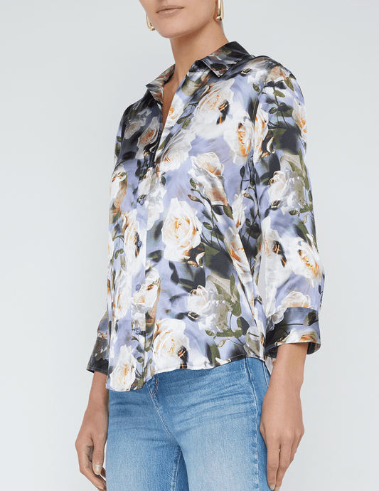 PRE-ORDER-L'Agence Dani Three Quarter Sleeve Blouse