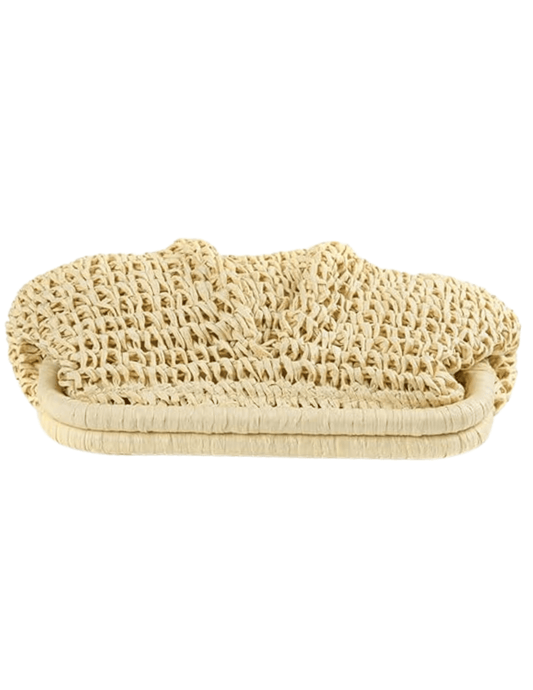 PRE-ORDER-St. Barths La Robe August Straw Pouch Clutch