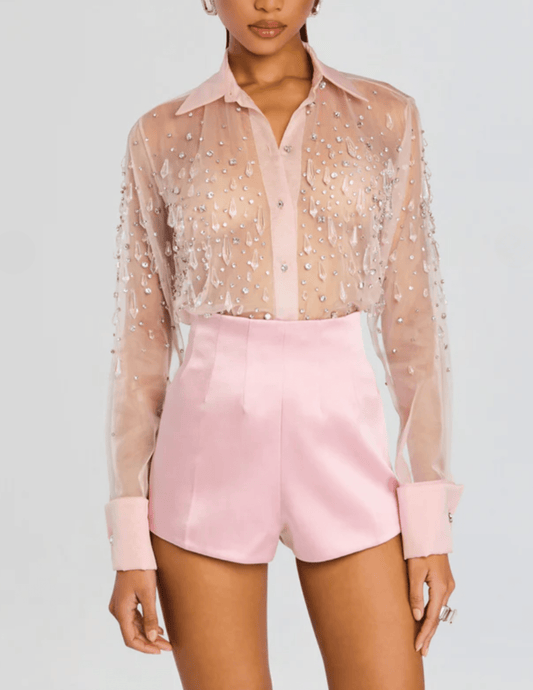 Retrofête Aubriella Embellished Shirt