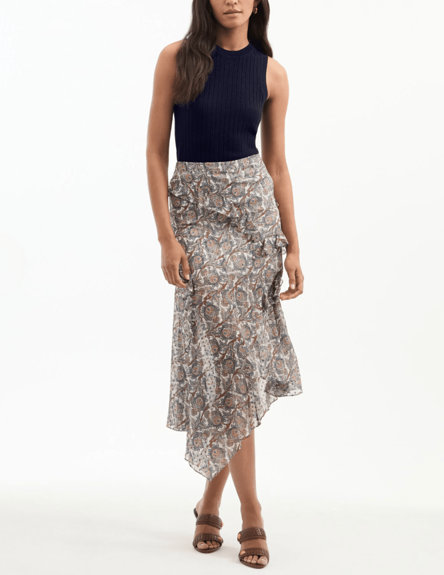 Veronica Beard - PRE-ORDER-Veronica Beard Eleonora Asymmetrical Midi Skirt - Buy Online