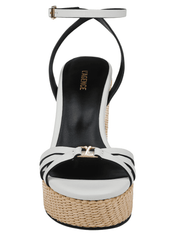 PRE-ORDER- L'Agence Genevra Woven Platform Sandal