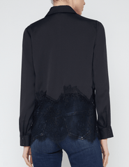 L'Agence Adalee Lace Insert Blouse