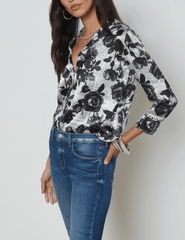 PRE-ORDER-L'Agence Dani Three Quarter Sleeve Blouse