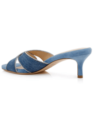 PRE-ORDER-L'Agence Aveline Denim Mule Sandal