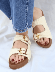 Mystique Newport Crochet Slide Sandal