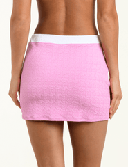 L'Agence - PRE-ORDER-L'AGENCE Coco Swim Mini Skirt in Blush - Buy Online