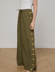 L'Agence - L'AGENCE Valkyrie Wide Leg Snap Pants - Buy Online
