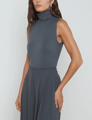 L'Agence Ceci Sleeveless Turtleneck Tank