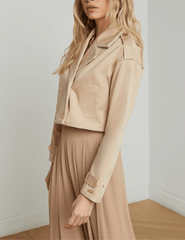 PRE-ORDER-L'Agence Kento Cropped Trench Coat