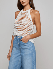 L'AGENCE Parmida Embellished Knit Tank