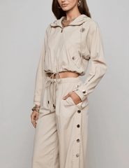 L'Agence Bronwyn Cropped Windbreaker