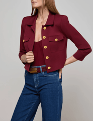L'Agence - L'AGENCE Kumi Cropped Fitted Jacket - Buy Online