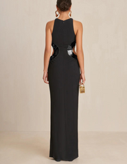 Cult Gaia Ryann Sleeveless Cut-Out Gown