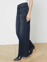 L'Agence Alicent High Rise Wide Leg Crop Jean