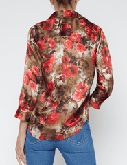 L'Agence Dani Three Quarter Sleeve Blouse