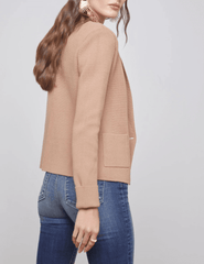 L'Agence - L'AGENCE Sofia Knit Blazer in Ginger Snap - Buy Online