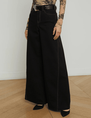 L'Agence Beau T-Seam Wide Leg Jean