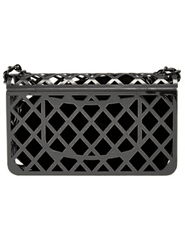 Fleur de Camélia Metal Geometric Cage Crossbody