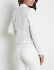 CORE-L'Agence Wayne Cropped Linen Blazer