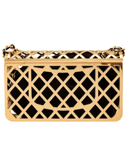 Fleur de Camélia Metal Geometric Cage Crossbody