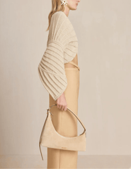 Cult Gaia Galina Ribbed V-Neck Sweater