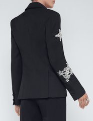 PRE-ORDER-L'Agence Chamberlain Crystal Embellished Blazer