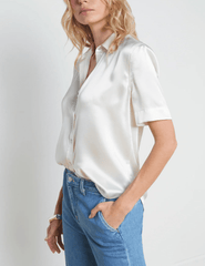 L'Agence Ellah Short Sleeve Blouse