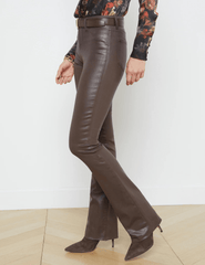 L'Agence Ruth High Rise Straight Coated Jean