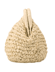 PRE-ORDER-St. Barths La Robe August Straw Pouch Clutch