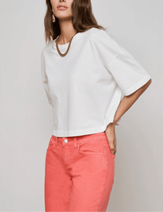 L'Agence Daria Oversized Cropped Tee