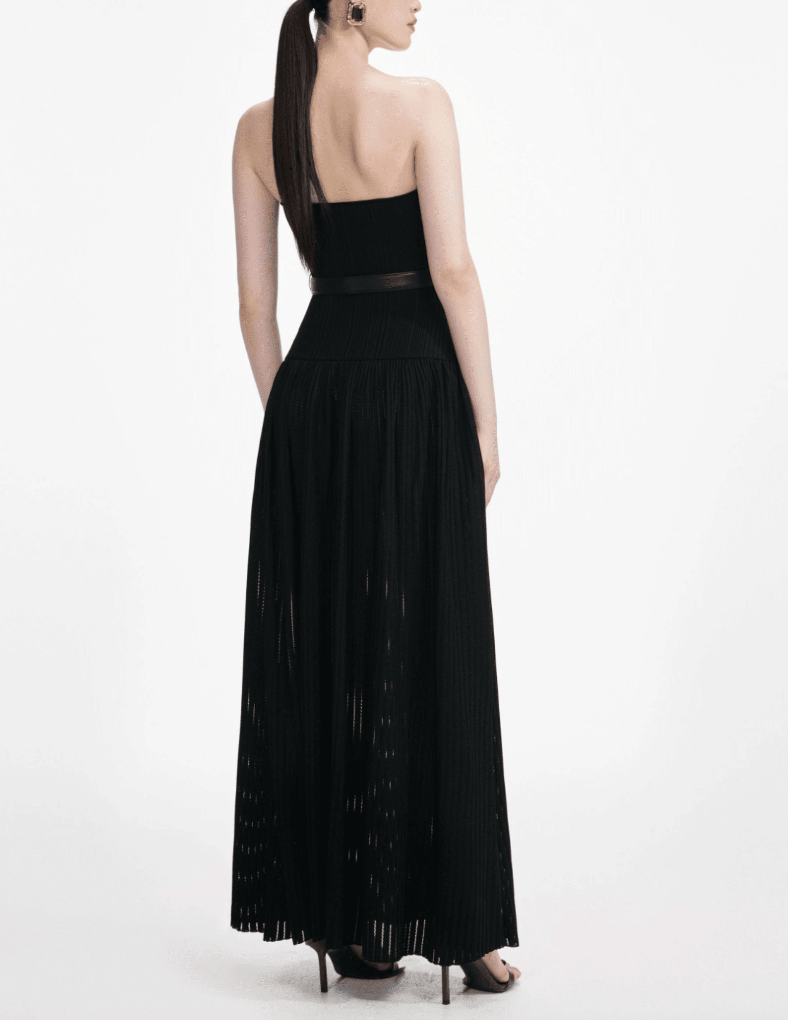 Self-Portrait - PRE-ORDER-Self-Portrait Bandeau Knit Maxi Dress - Buy Online