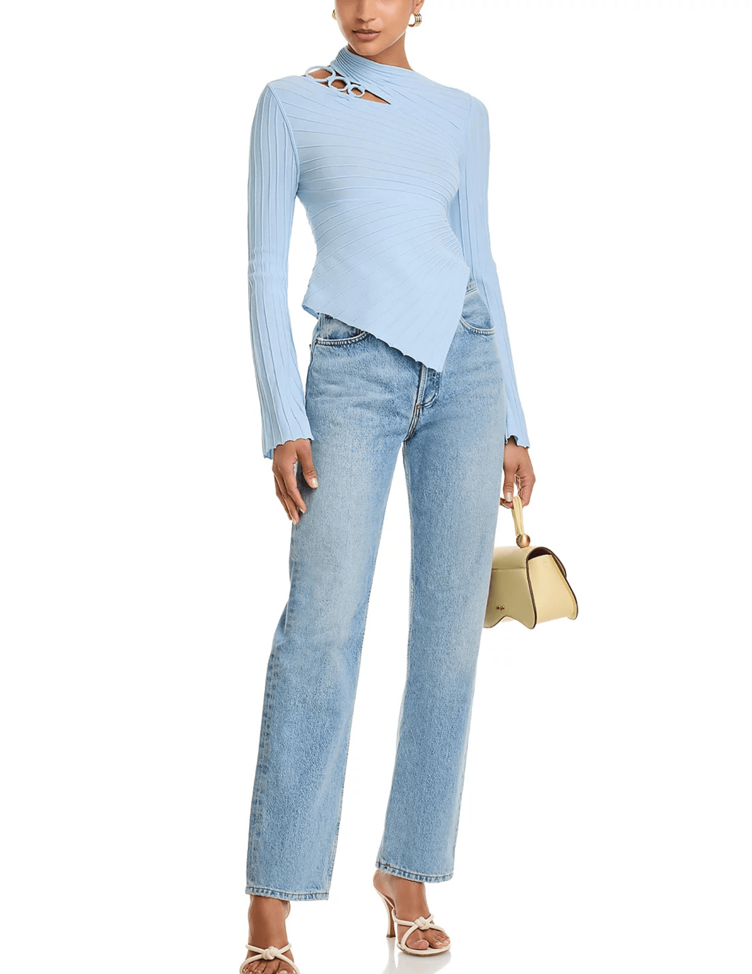 Cult Gaia - Cult Gaia Tayla Knit Long Sleeve Top - Buy Online