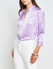 L'Agence Brisbane Three Quarter Sleeve Blouse