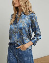 L'Agence Dani Three Quarter Sleeve Blouse