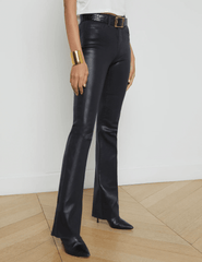 L'Agence Ruth High Rise Straight Coated Jean