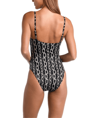 L'Agence Remi Geo Scoop Neck One Piece Swimsuit