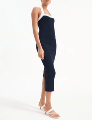 PRE-ORDER-Veronica Beard Christa Halter Midi Dress