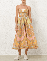 PRE-ORDER-Zimmermann Maxine Picnic Midi Dress